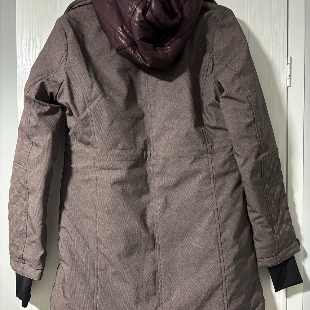 Nicole Miller Women's Quilted Brown Ski Jacket - Picture 6 of 6